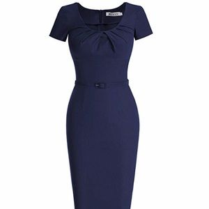 Like new navy pencil skirt dress